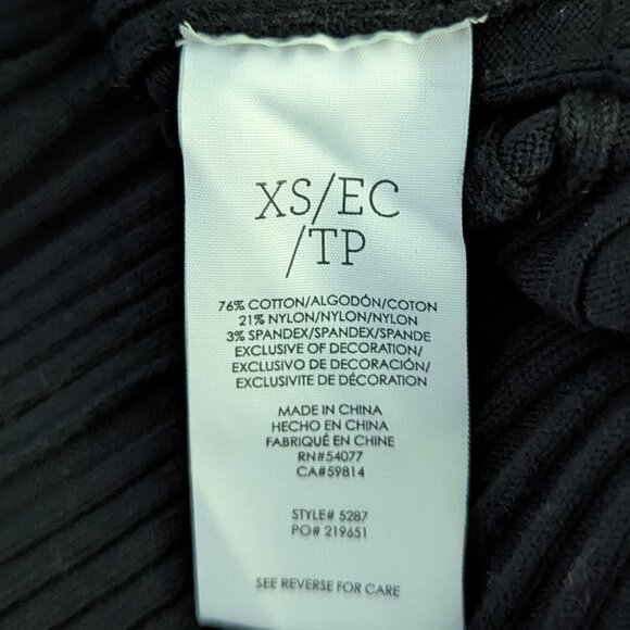 CAbi Black Ruffle Party Cardigan Sweater XS Style 5287 - Picture 5 of 6